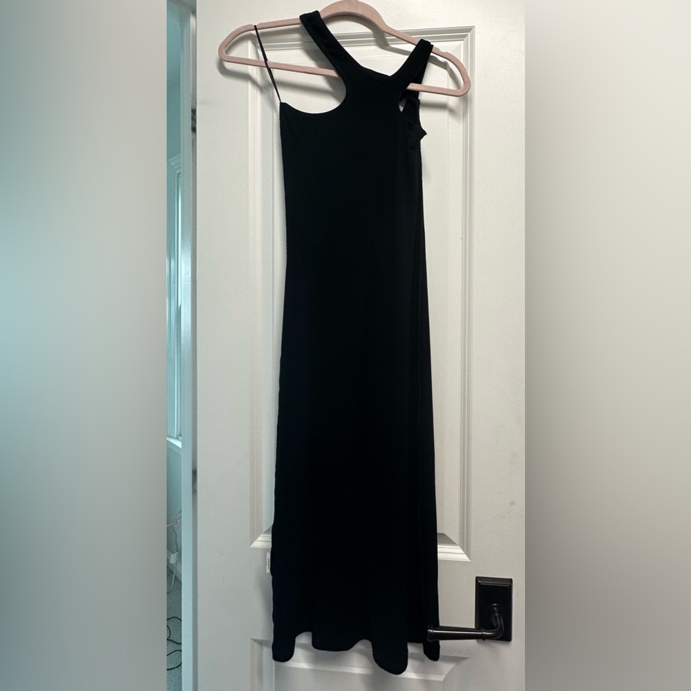 Black One Shoulder Maxi Dress